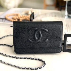 Beautiful black Channel crossbody bag.